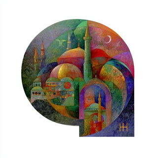 Petalshard style, Midjourney V7: bold minimalist logo design for Istanbul city municipal services