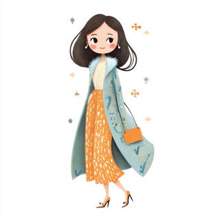 Migratory Storyform style, Midjourney V7: haute-couture fashion outfit