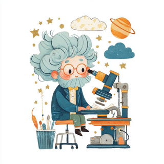 Migratory Storyform style, Midjourney V7: editorial illustration for popular scientific magazine cover