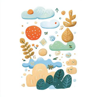 Migratory Storyform style, Midjourney V7: creative pattern composition