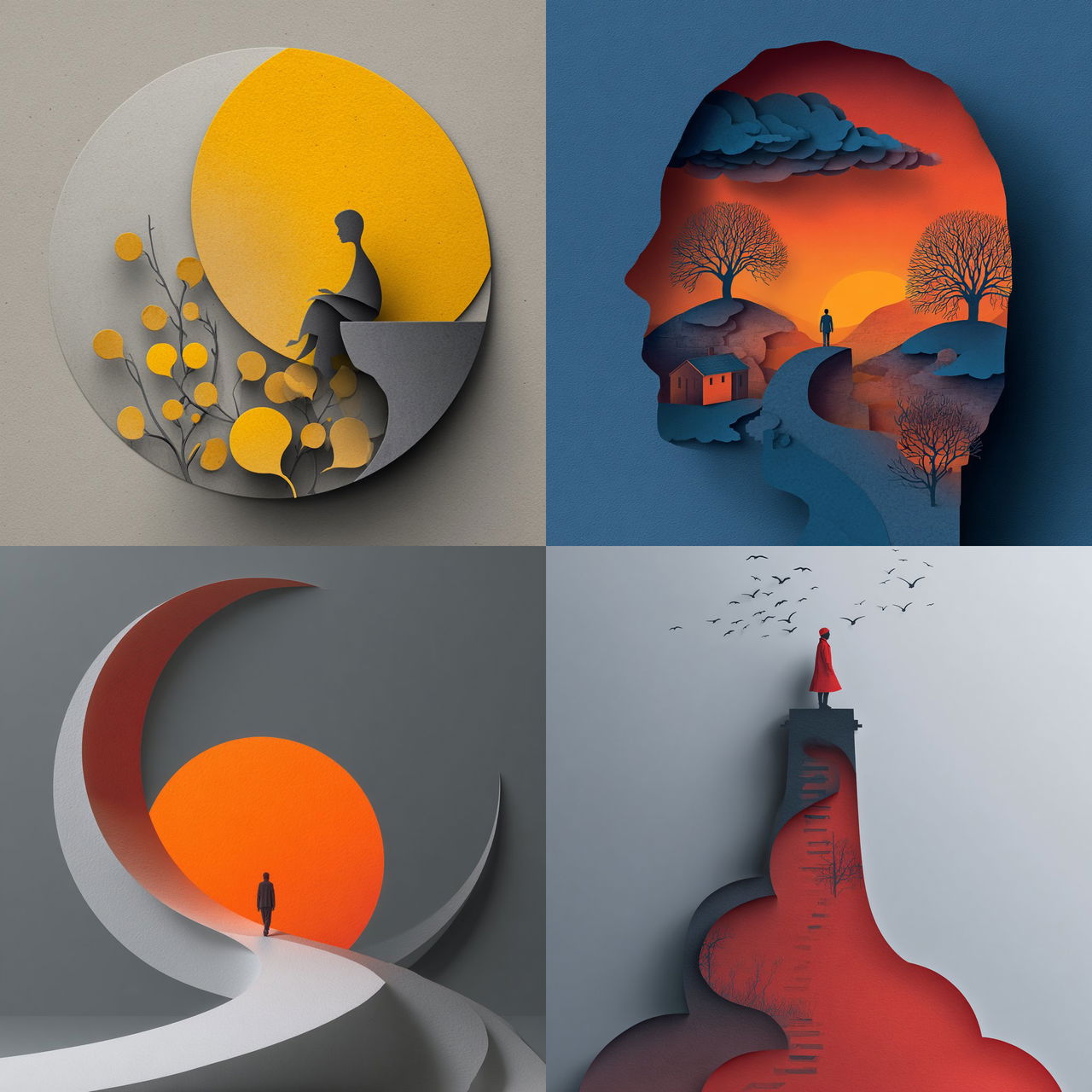 Eiko Ojala style, Midjourney V7, render 1 of 4