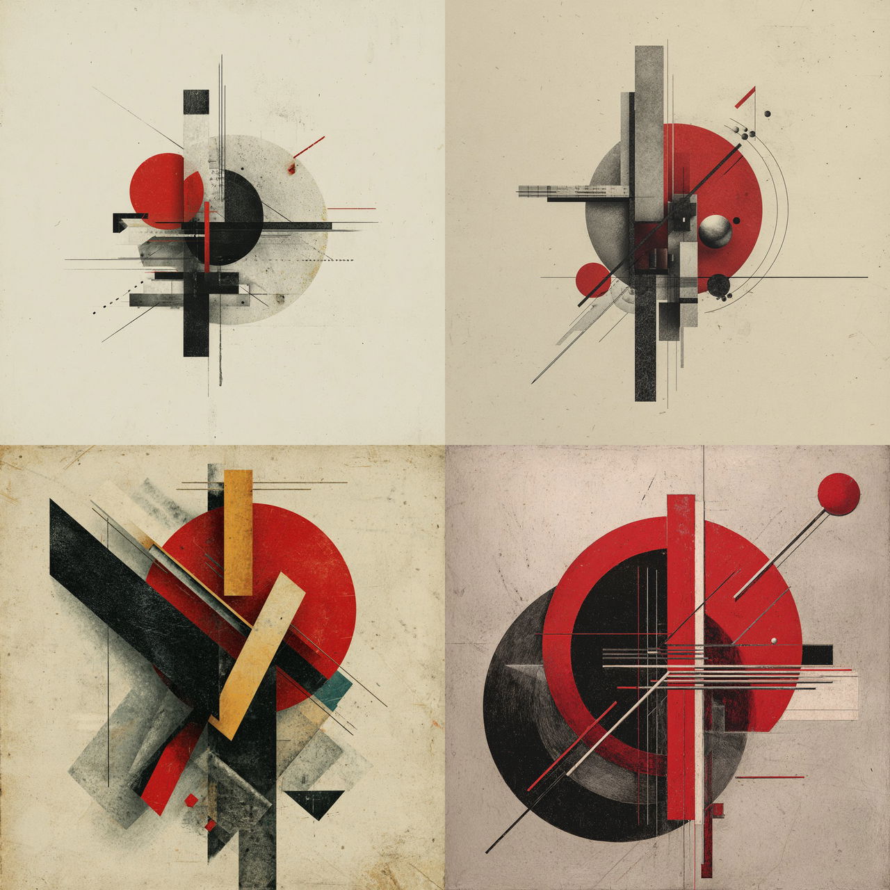El Lissitzky style, Midjourney V7, render 1 of 4