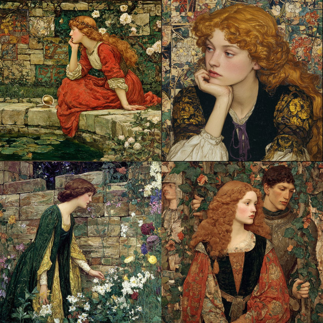 Eleanor Fortescue-Brickdale style, Midjourney V7, render 1 of 4