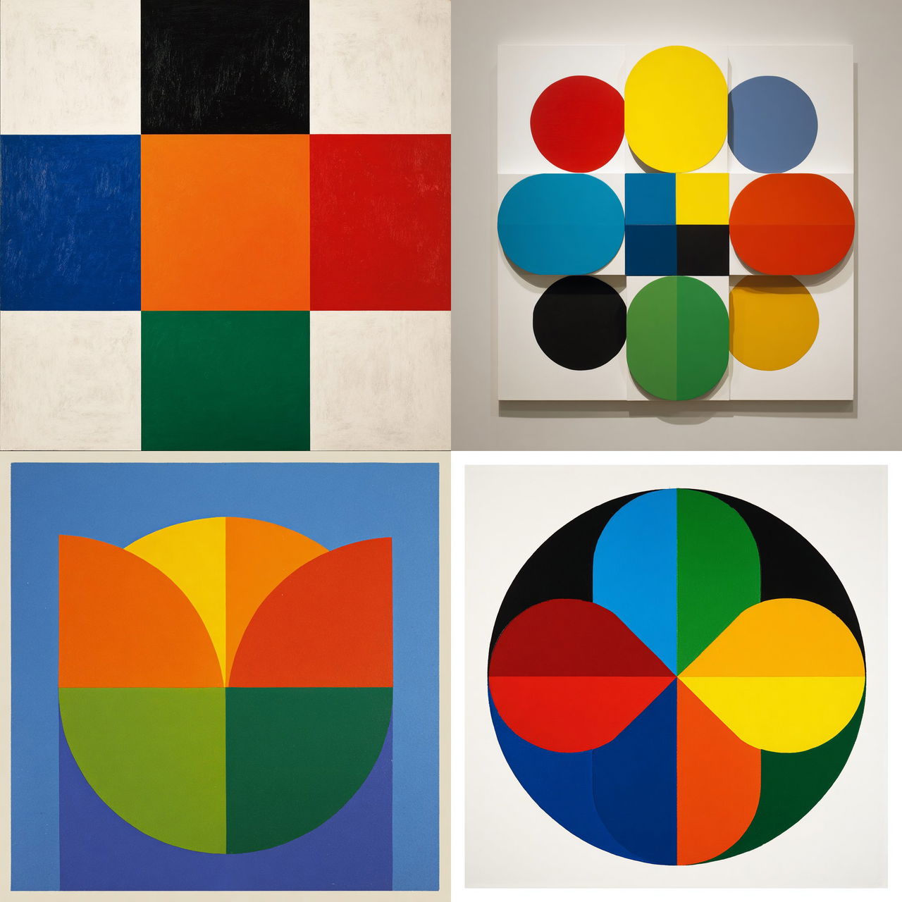 Ellsworth Kelly style, Midjourney V7, render 1 of 4