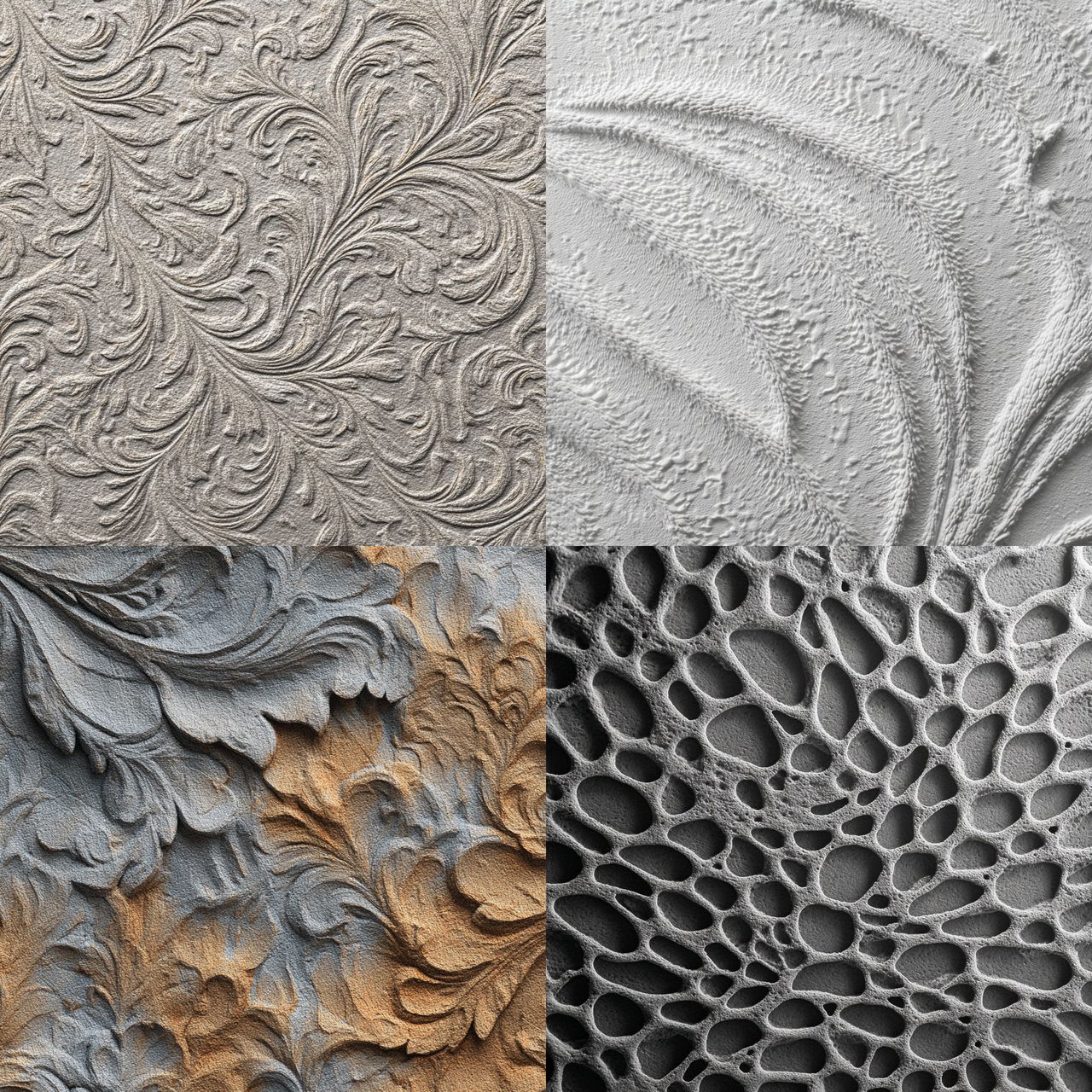 Embossed texture style, Midjourney V7, render 1 of 4
