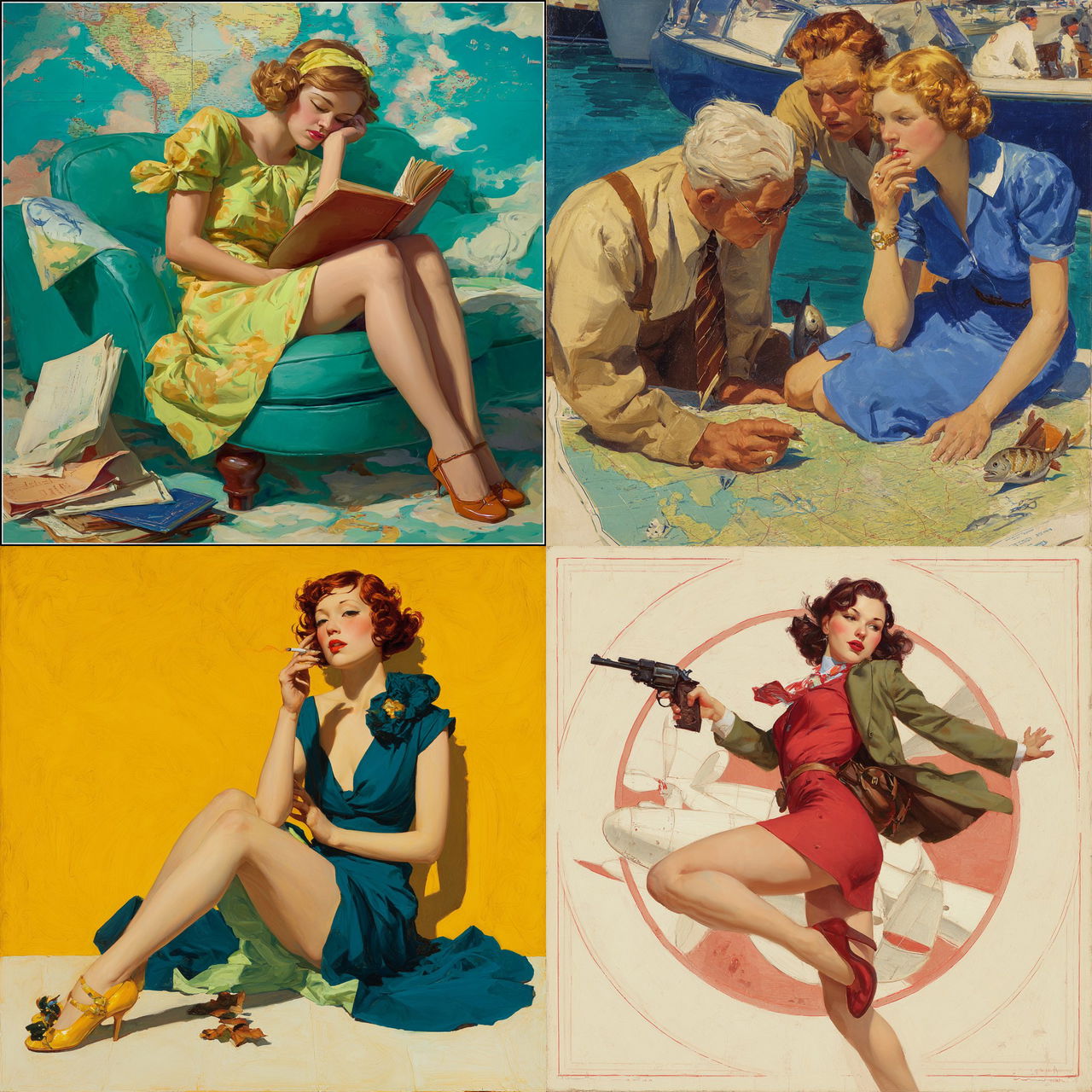Enoch Bolles style, Midjourney V7, render 1 of 4