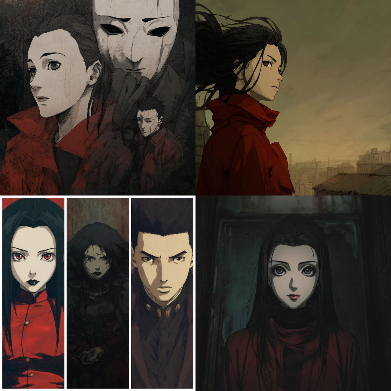 Ergo Proxy style, Midjourney V7, render 1 of 4