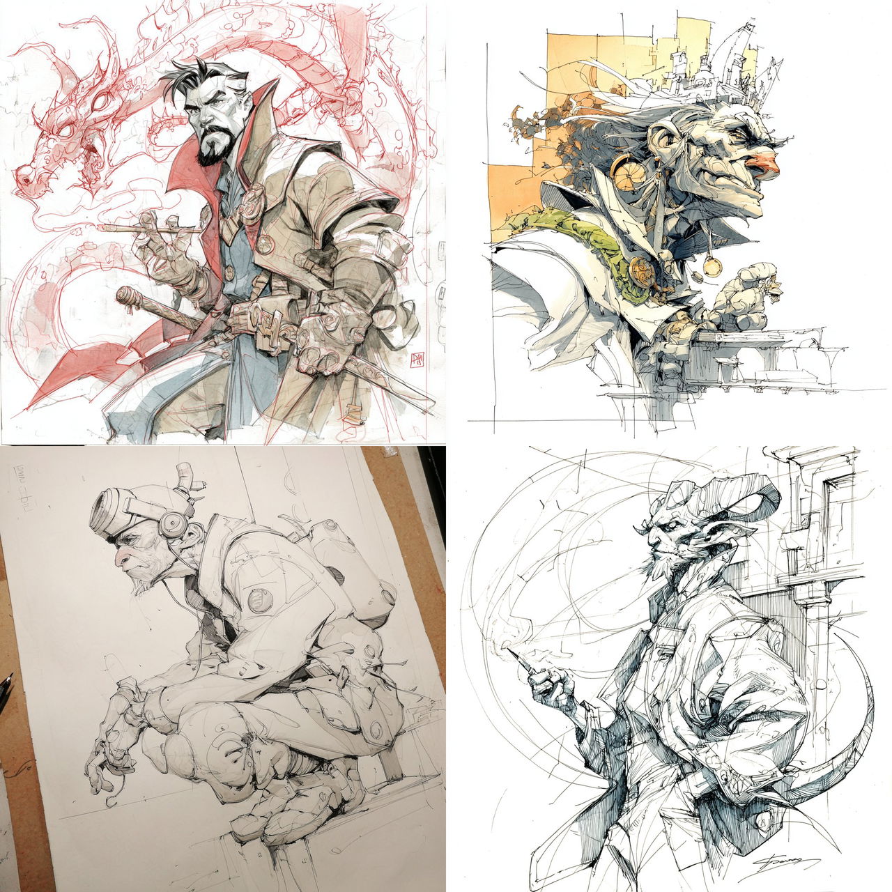Eric Canete style, Midjourney V7, render 1 of 4