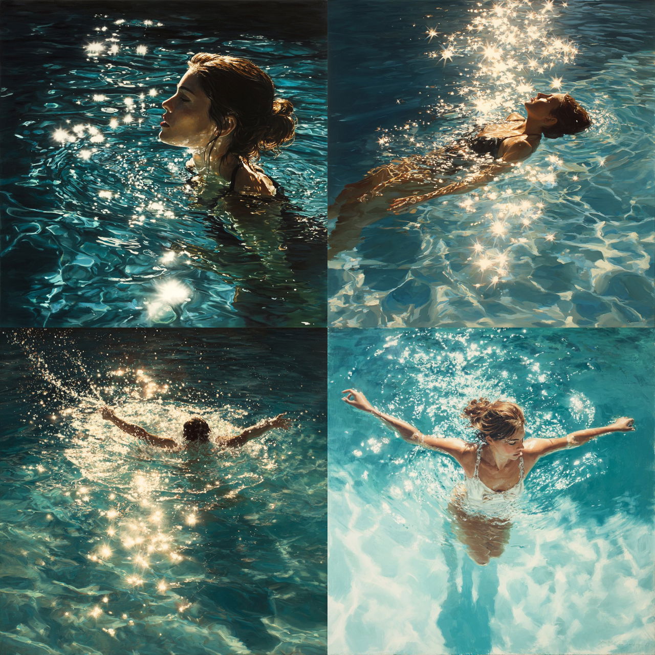 Eric Zener style, Midjourney V7, render 1 of 4