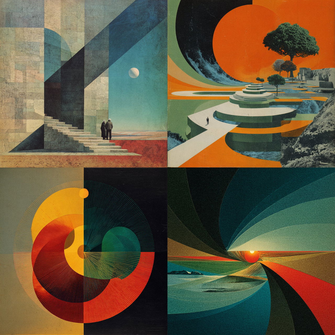 Erik Nitsche style, Midjourney V7, render 1 of 4