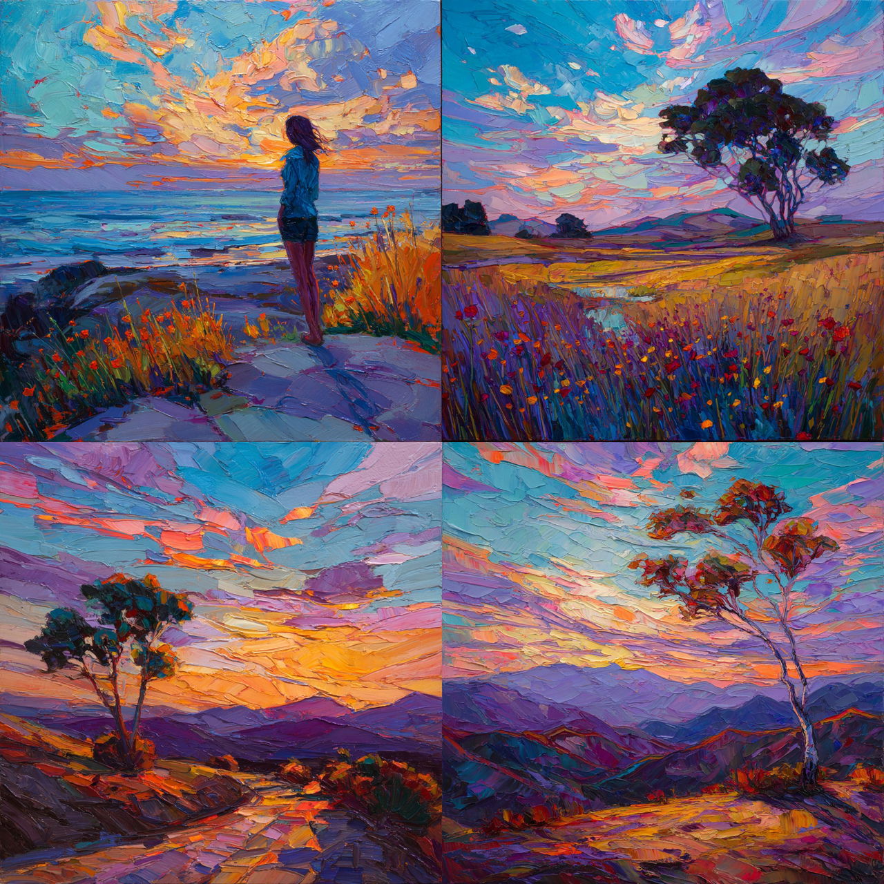Erin Hanson style, Midjourney V7, render 1 of 4