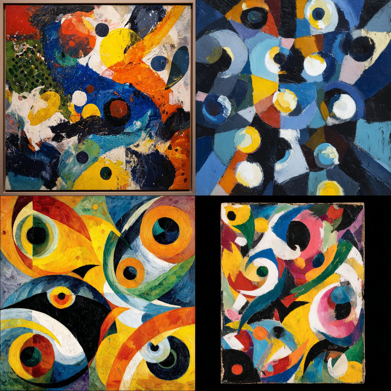 Ernst Wilhelm Nay style, Midjourney V7, render 1 of 4