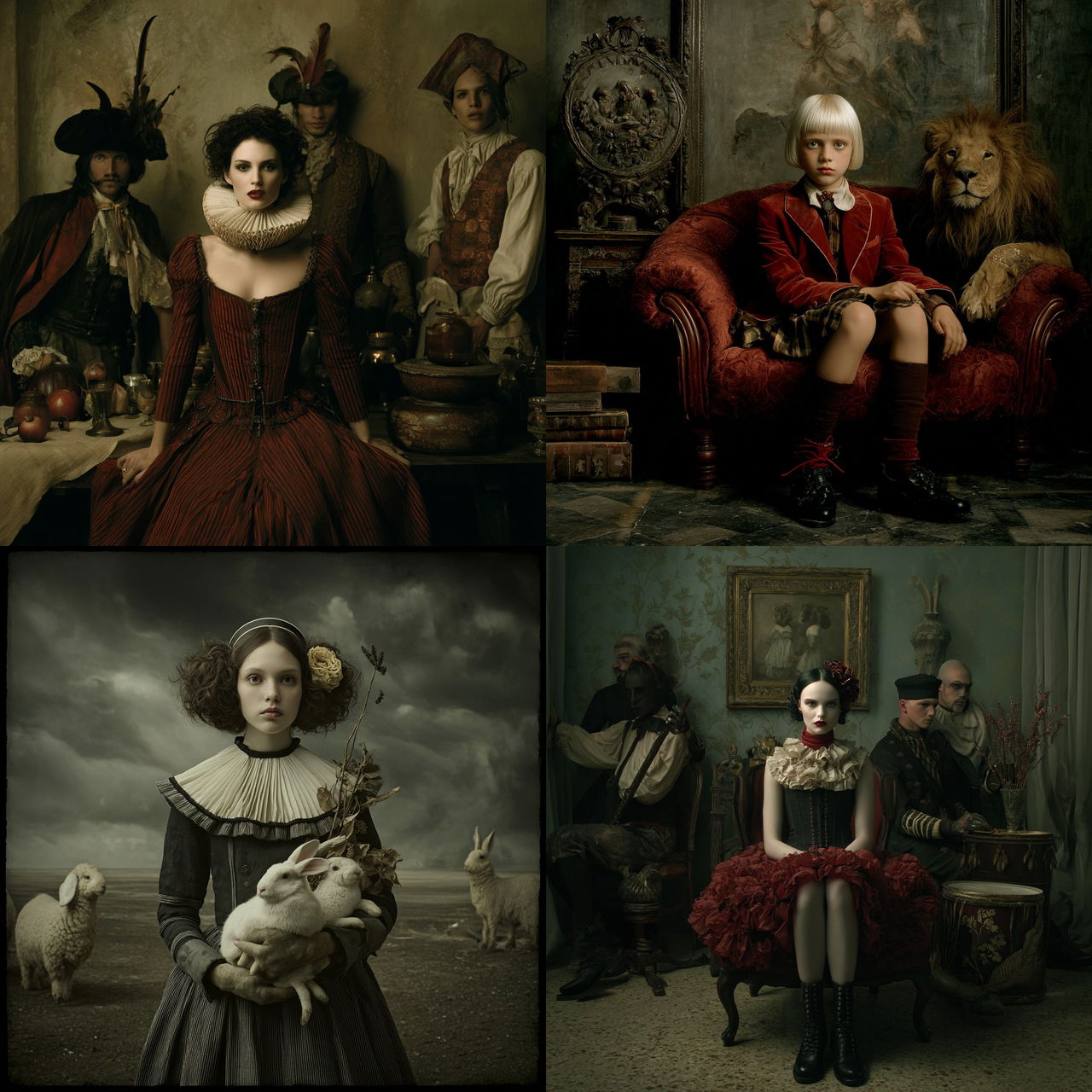 Eugenio Recuenco style, Midjourney V7, render 1 of 4