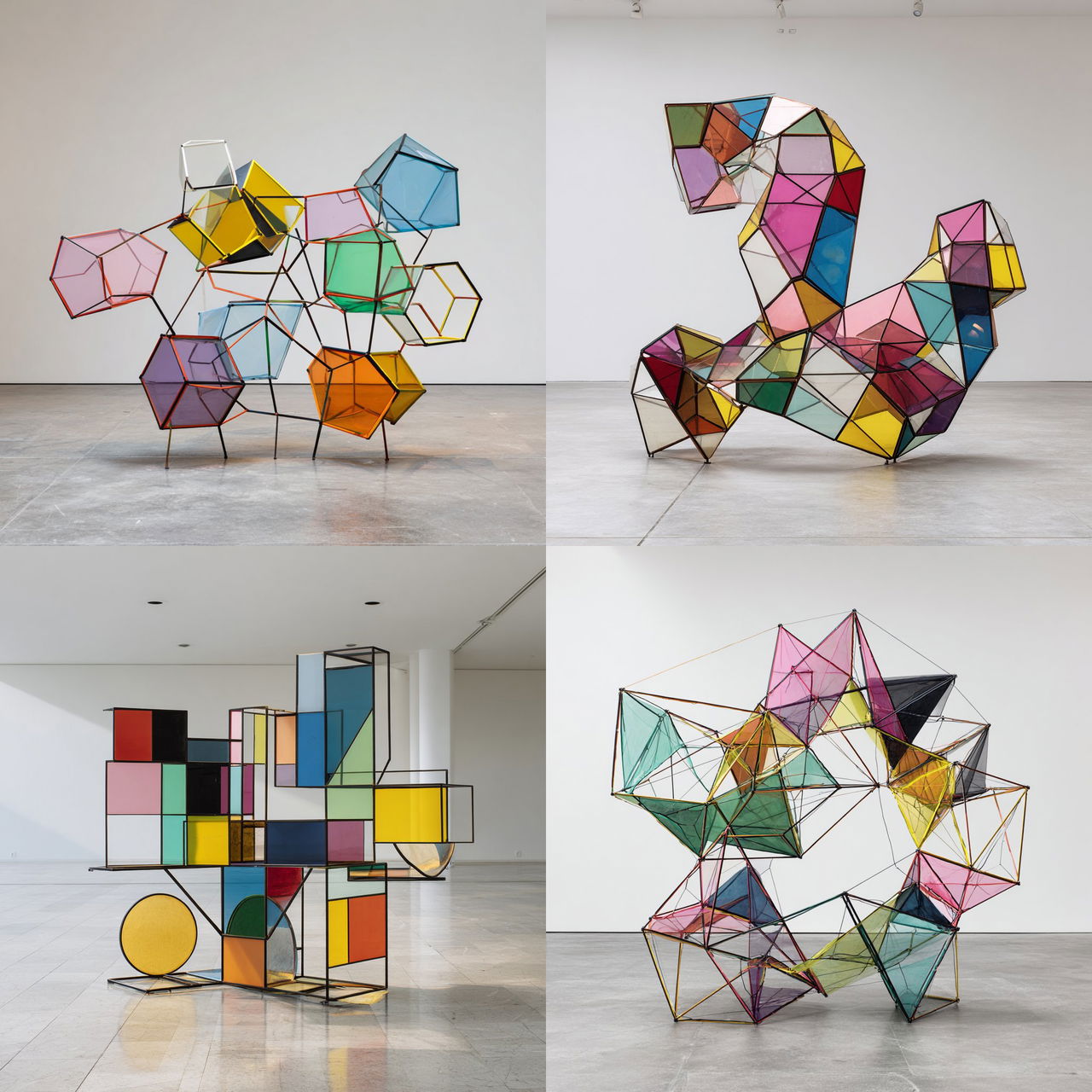 Eva Rothschild style, Midjourney V7, render 1 of 4