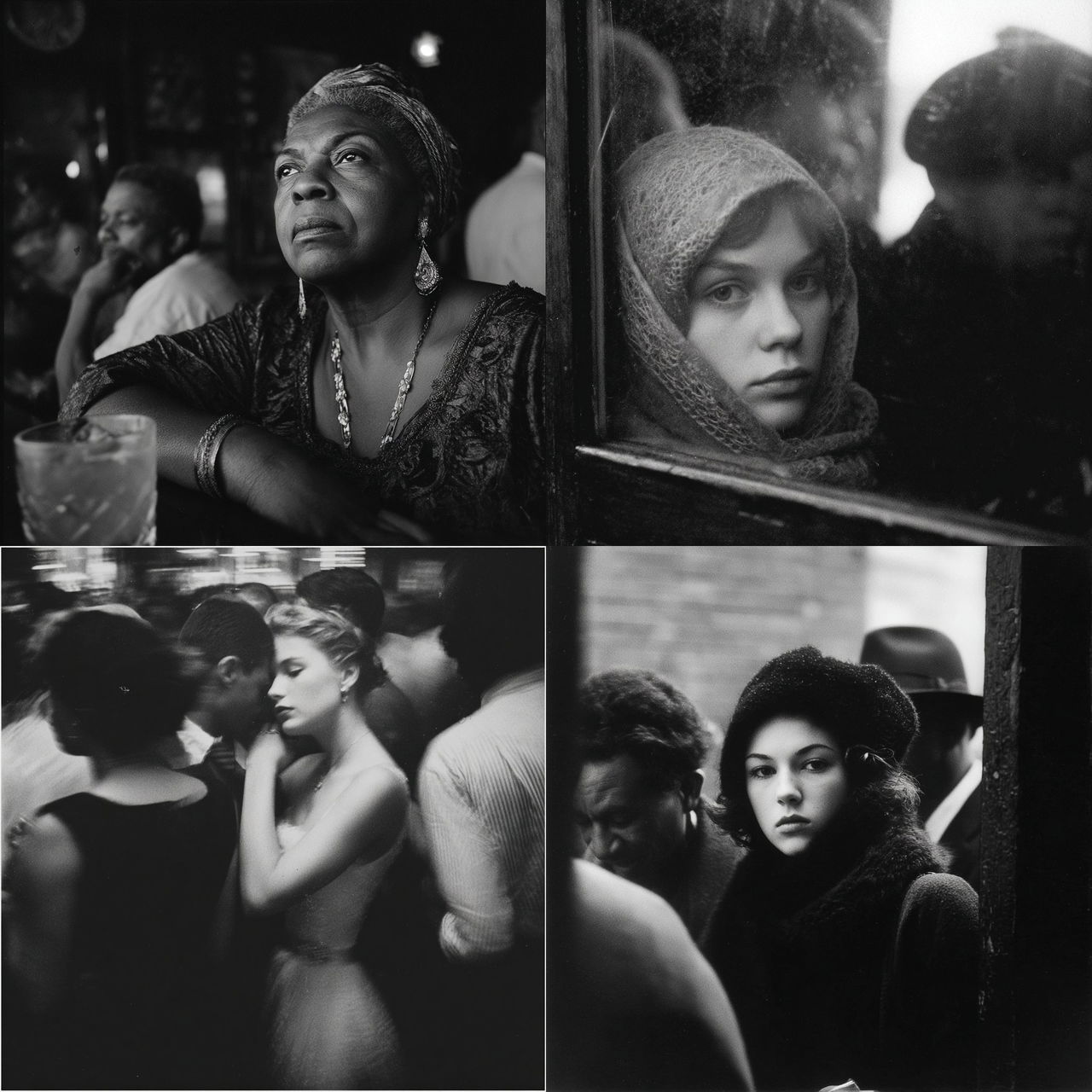 Eve Arnold style, Midjourney V7, render 1 of 4