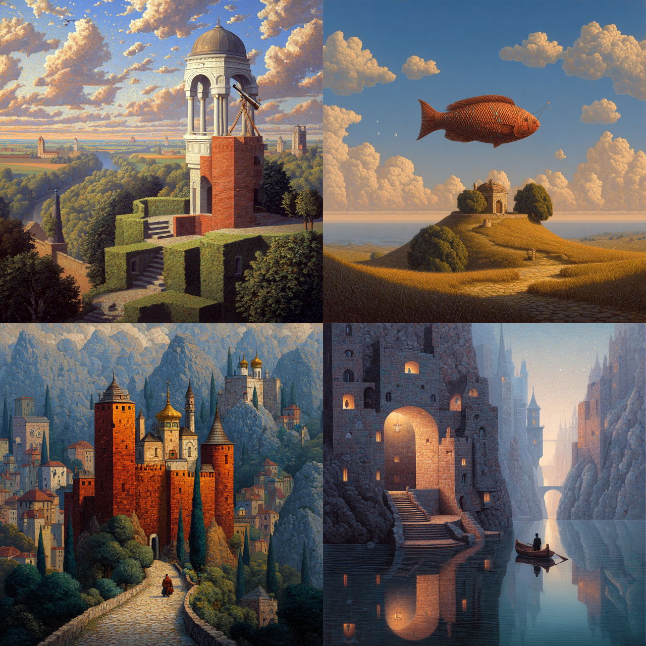 Evgeni Gordiets style, Midjourney V7, render 1 of 4