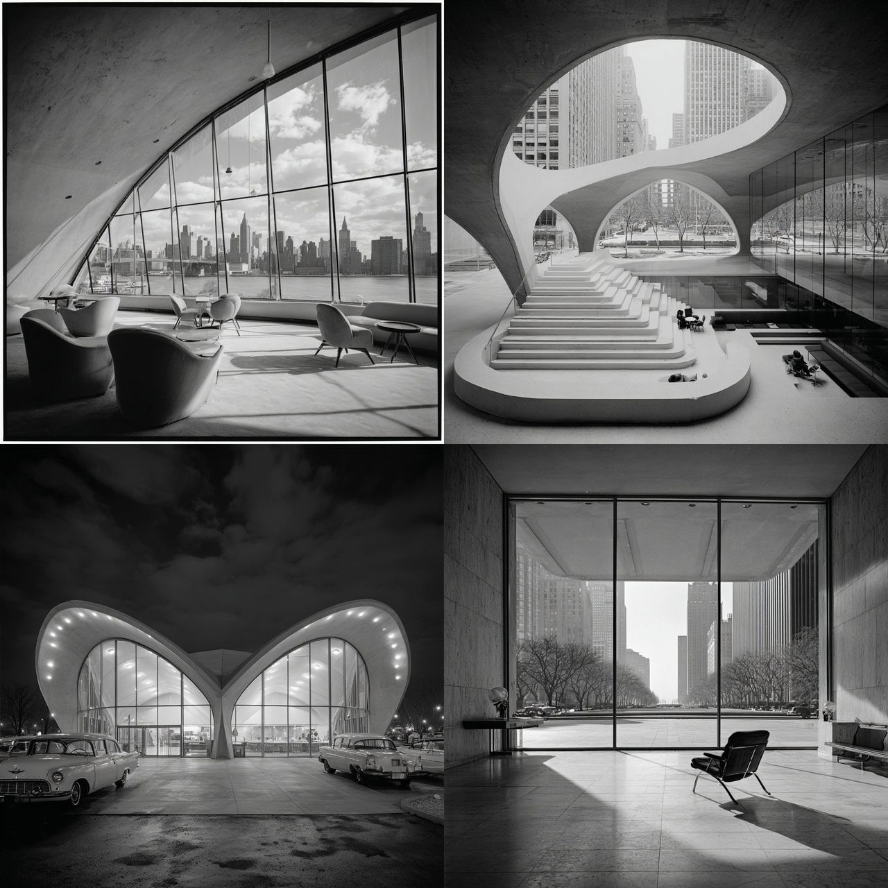 Ezra Stoller style, Midjourney V7, render 1 of 4