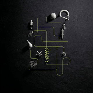 Petroglyphic Brutalism style, Midjourney V7: editorial illustration for popular scientific magazine cover
