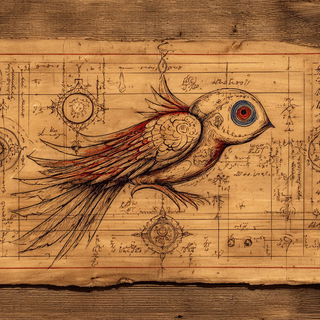 Sepiarch style, Midjourney V7: traditional folk art