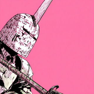 Hatchpunk style, Midjourney V7: concept art character design of retropunk steam knight