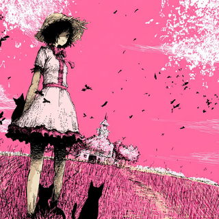 Hatchpunk style, Midjourney V7: retro fairy-tale illustration