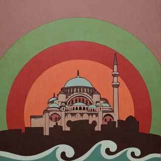 Flamebrocade style, Midjourney V7: bold minimalist logo design for Istanbul city municipal services