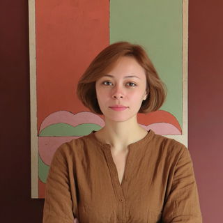 Flamebrocade style, Midjourney V7: photographic portrait of female protagonist