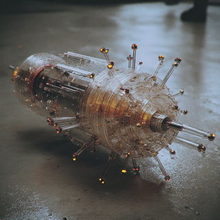 Ruinflicker style, Midjourney V7: abstract 3D render