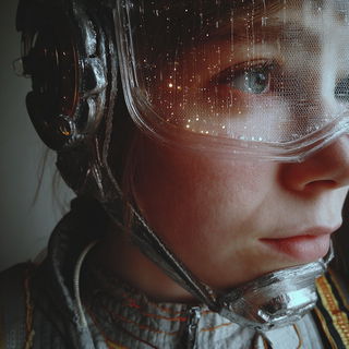 Ruinflicker style, Midjourney V7: cinematic shot from sci-fi movie