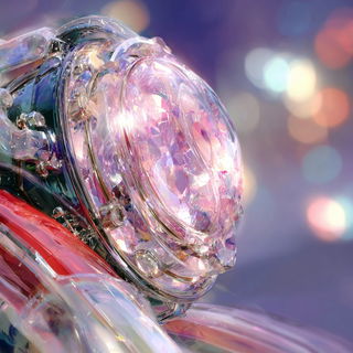 Silver Halide Meadow style, Midjourney V7: abstract 3D render