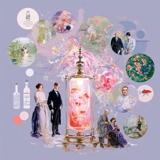 Silver Halide Meadow style, Midjourney V7: editorial illustration for popular scientific magazine cover