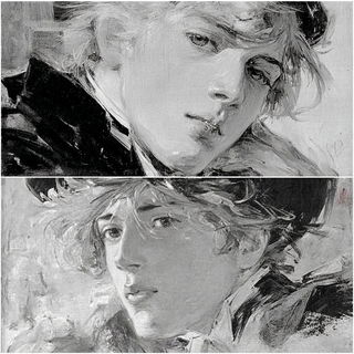 Silver Halide Meadow style, Midjourney V7: black-and-white manga comic strip