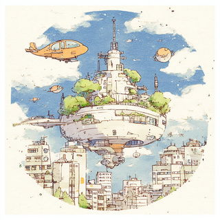 Cloudtail Ornithography style, Midjourney V7: megacity with futuristic bioarchitecture