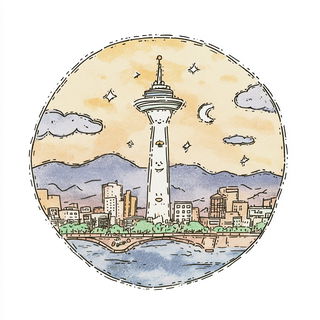 Cloudtail Ornithography style, Midjourney V7: bold minimalist logo design for Istanbul city municipal services