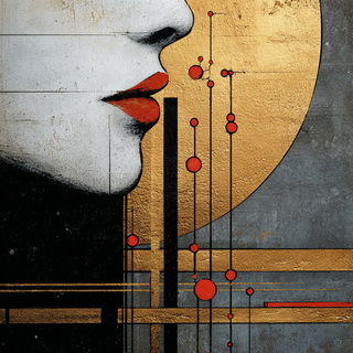 Plasterchromism style, Midjourney V7: editorial illustration for popular scientific magazine cover