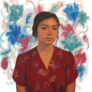 Marrowink style, Midjourney V7: photographic portrait of female protagonist