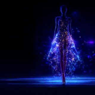 Astraeon Signpainters style, Midjourney V7: haute-couture fashion outfit
