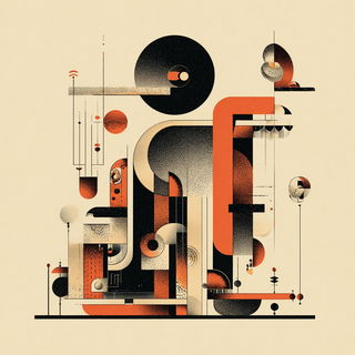 Geomantique style, Midjourney V7: abstract 3D render