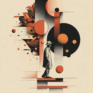 Geomantique style, Midjourney V7: editorial illustration for popular scientific magazine cover