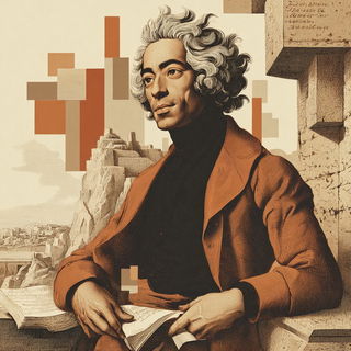 Geomantique style, Midjourney V7: classical 18th-century oil painting