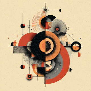 Geomantique style, Midjourney V7: creative pattern composition