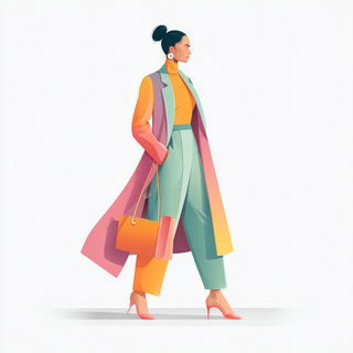 Coralteal Papercosmos style, Midjourney V7: haute-couture fashion outfit