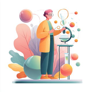 Coralteal Papercosmos style, Midjourney V7: editorial illustration for popular scientific magazine cover