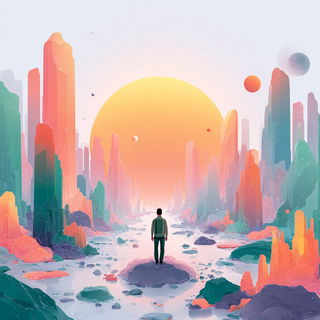 Coralteal Papercosmos style, Midjourney V7: cinematic shot from sci-fi movie