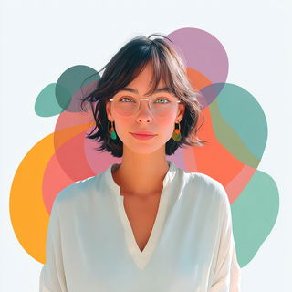Coralteal Papercosmos style, Midjourney V7: photographic portrait of female protagonist