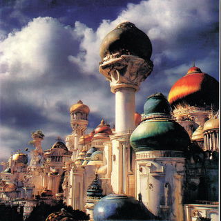 Diffusionalism style, Midjourney V7: megacity with futuristic bioarchitecture