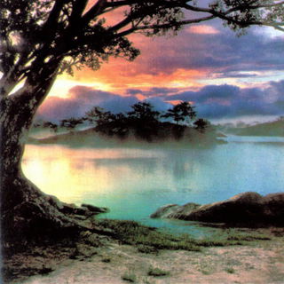 Diffusionalism style, Midjourney V7: realistic landscape photograph of quiet dawn