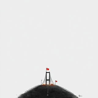 Ashbone Childscale style, Midjourney V7: bold minimalist logo design for Istanbul city municipal services
