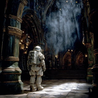 Stonewash Colossica style, Midjourney V7: cinematic shot from sci-fi movie