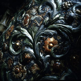 Stonewash Colossica style, Midjourney V7: creative pattern composition
